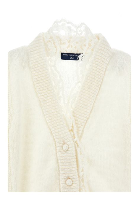 Cardigan con pizzo ERMANNO SCERVINO JUNIOR | Z9H800 87100001
